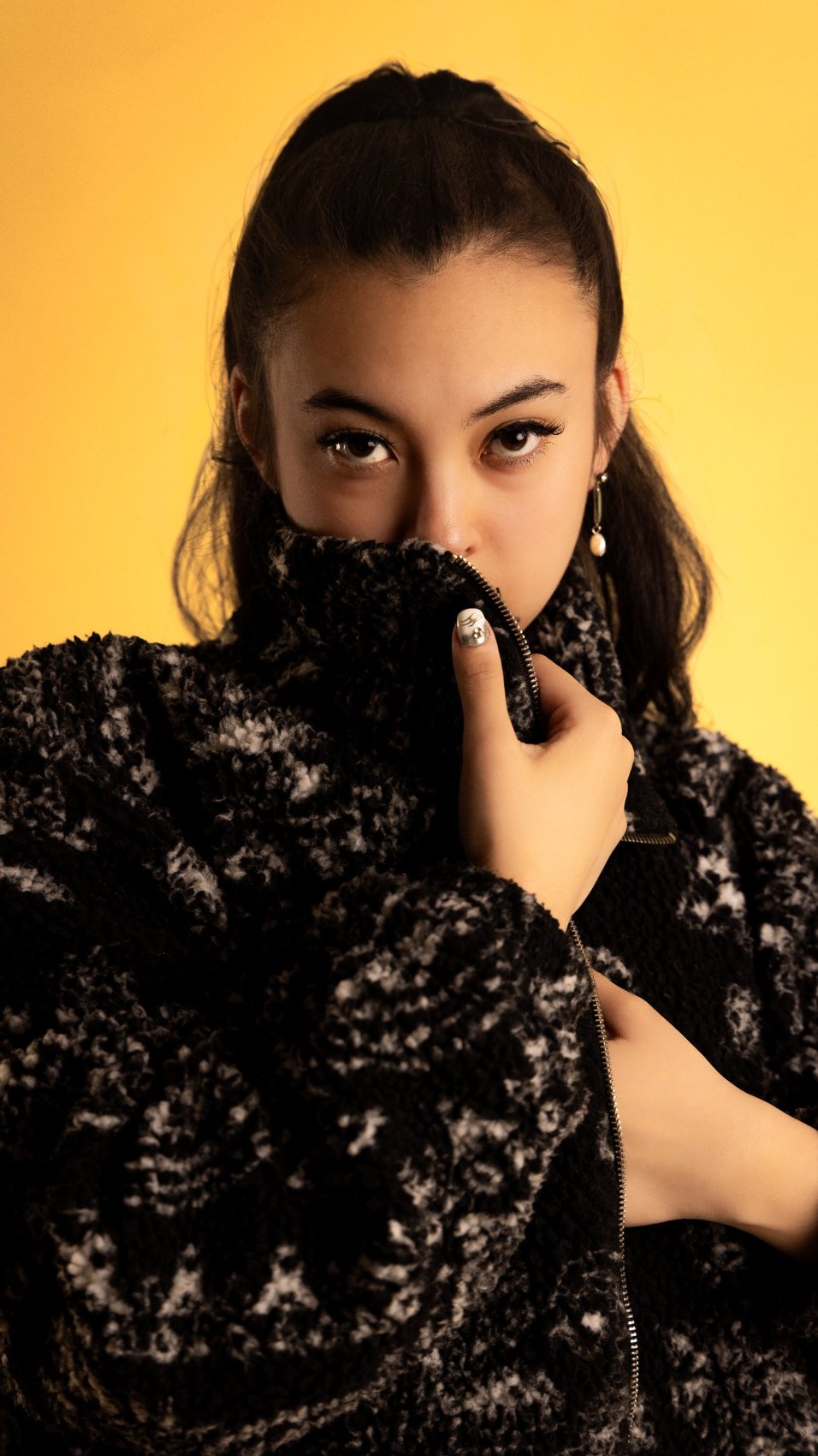 Fashion portrait with yellow background — MAP Productions portfolio